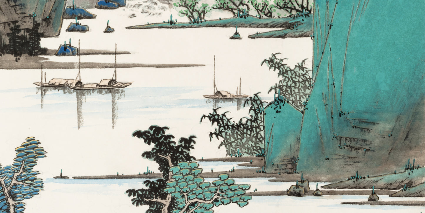 中國近現代書畫名家宋兆欽教授,大紅袍畫冊經典款,玄關畫,手繪真跡,收藏品,藝術品,工筆畫,柏樹,將軍柏
