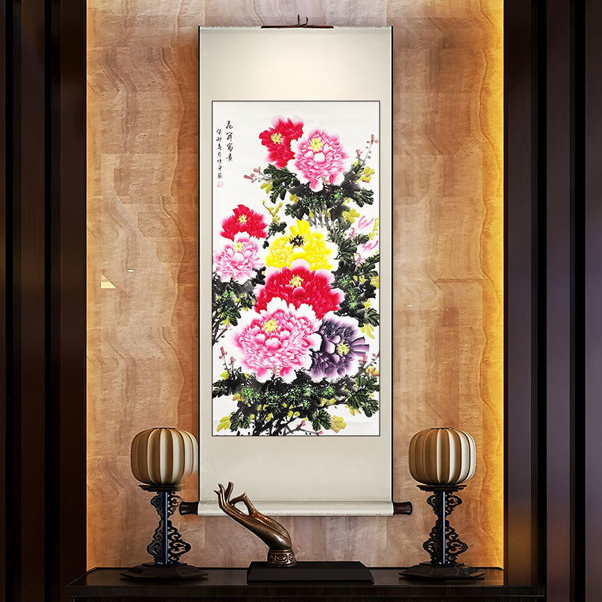 当代牡丹圣手——蒙恒平《花开富贵》