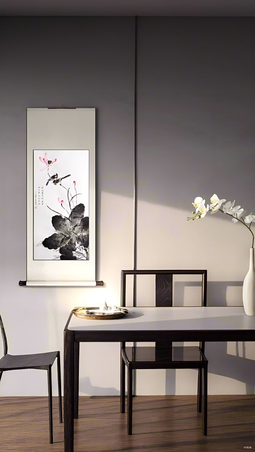 当代花鸟画名家——文春梅《诗意荷花》