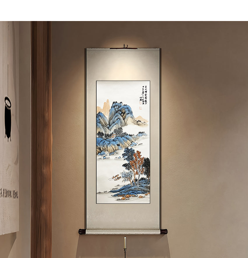 黄宾虹再传弟子——赵恒强《青山祥云图》