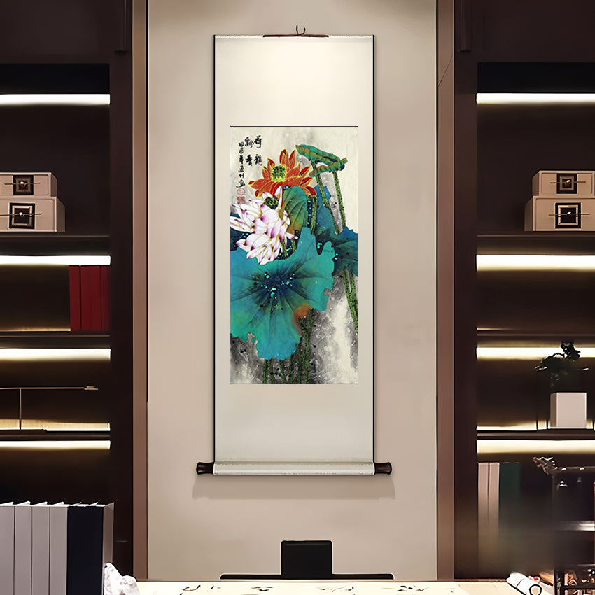当代红荷第一人画荷圣手——刘连付《荷韵飘香》