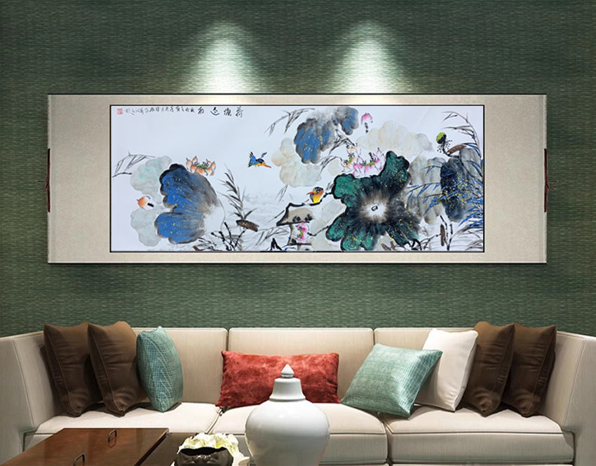 当代荷花圣手——韦荣猛《荷塘过雨》