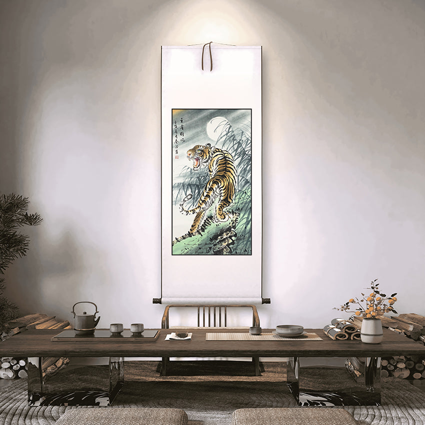 当代画虎名家——陈春德《王者雄风》)(上山虎)