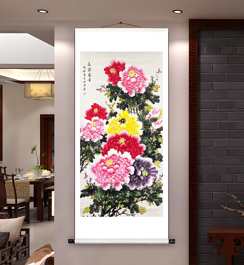 当代牡丹圣手——蒙恒平《花开富贵》