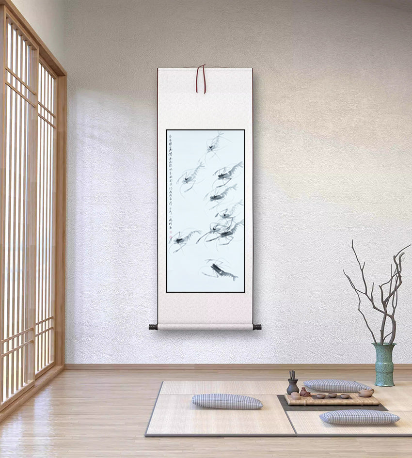 当代白石门人——郭晓柯《虾趣图》