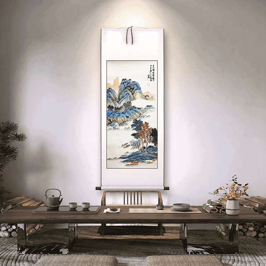 黄宾虹再传弟子——赵恒强《青山祥云图》