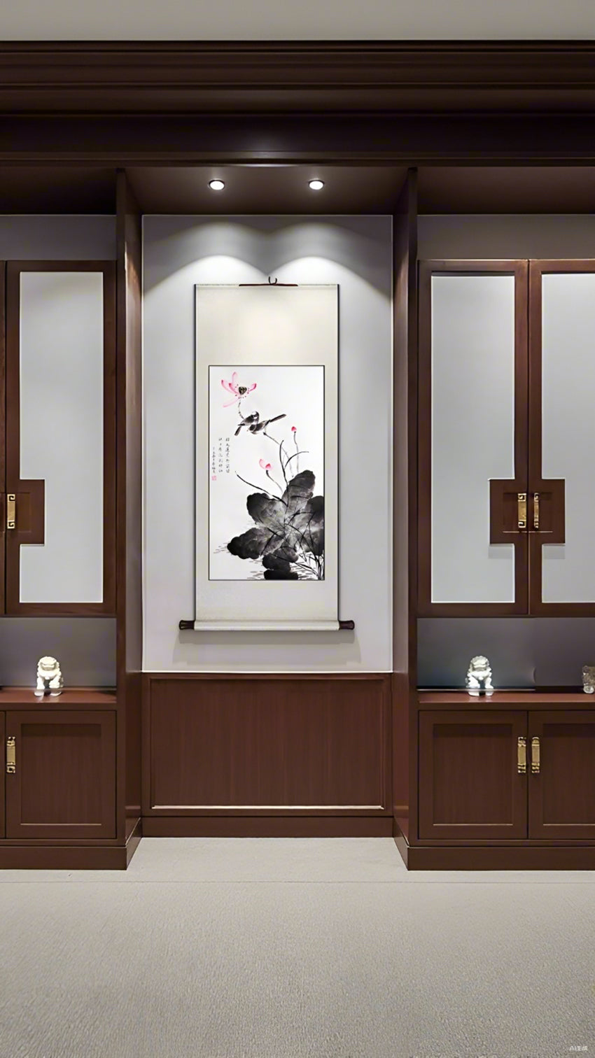 当代花鸟画名家——文春梅《诗意荷花》