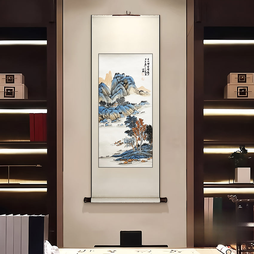 黄宾虹再传弟子——赵恒强《青山祥云图》