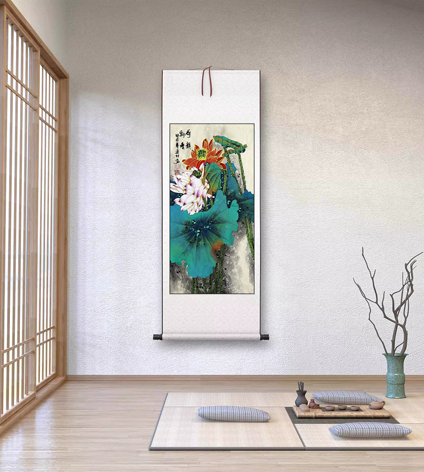当代红荷第一人画荷圣手——刘连付《荷韵飘香》