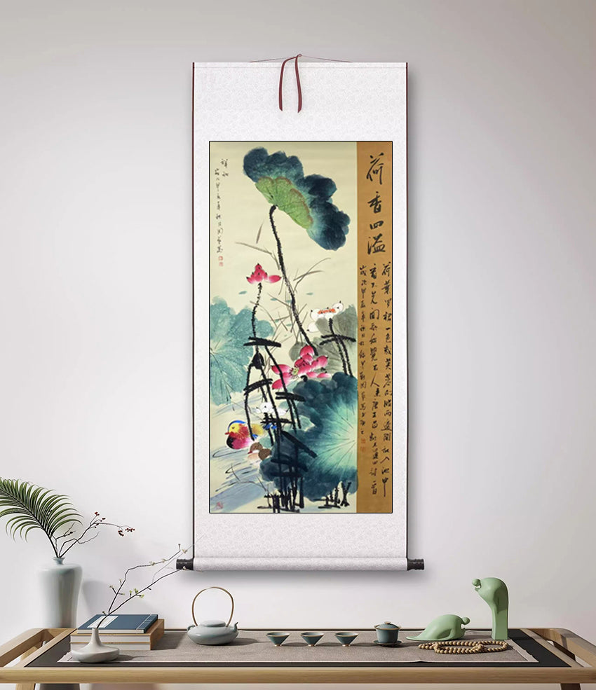 当代写意花鸟大师——周艺《荷塘四溢》
