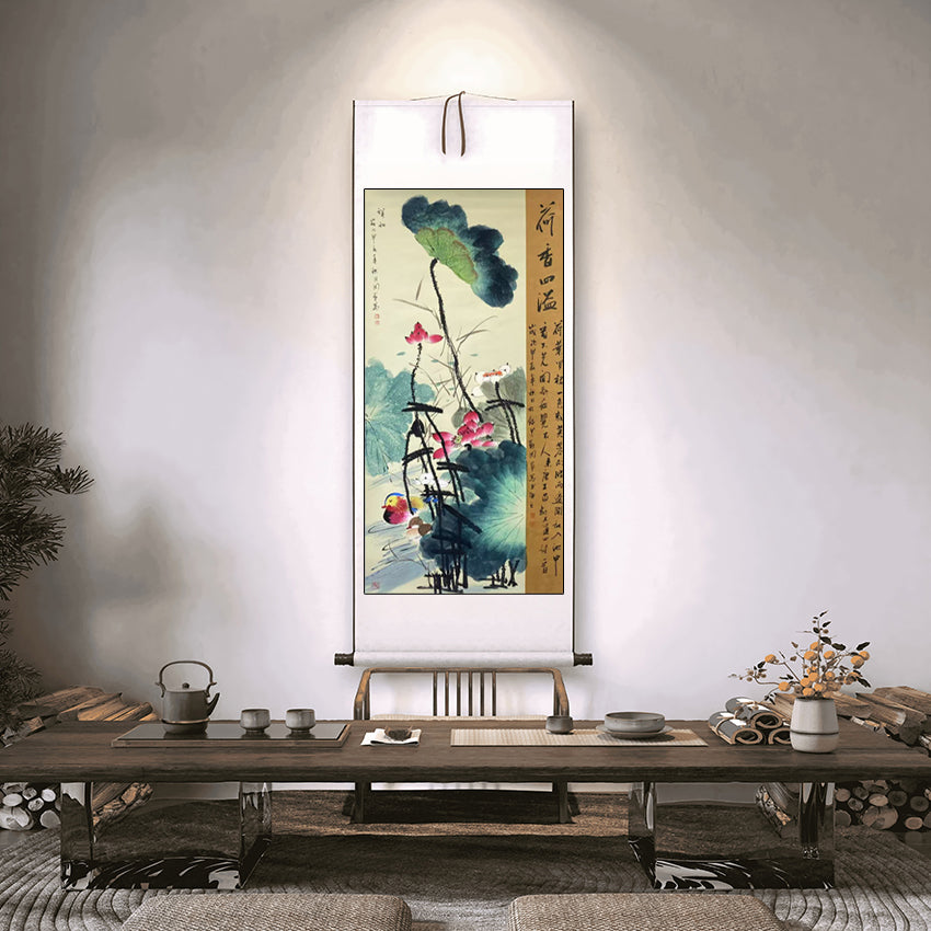 当代写意花鸟大师——周艺《荷塘四溢》