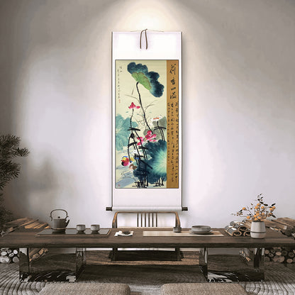 当代写意花鸟大师——周艺《荷塘四溢》