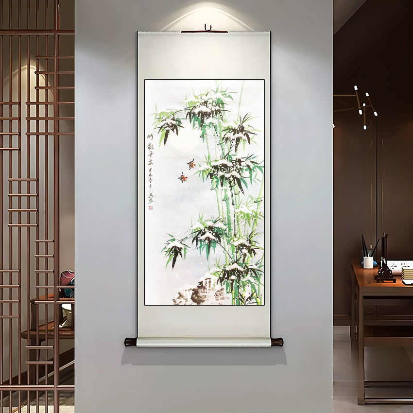 当代画竹第一人——李小英《节节高升》（细竹）