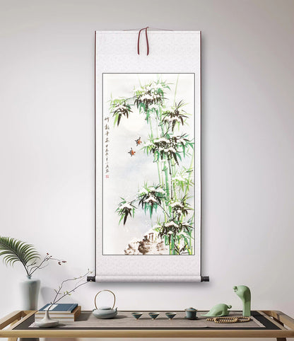 当代画竹第一人——李小英《节节高升》（细竹）